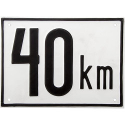 Automobilio greičio ženklas metalinis BL40A