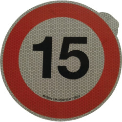 Lipdukas draudžiamojo ženklo greičio apribojimas: 15km/h Mazon WB7915IT