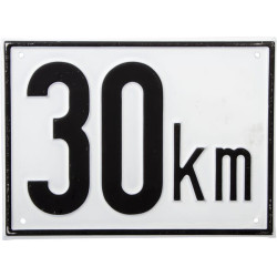 Automobilio greičio ženklas metalinis BL30AA