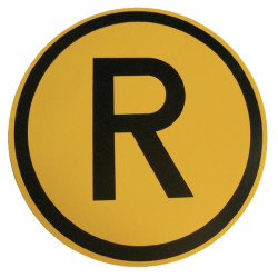 Transporto priemonės greičio ženklas plastikinis R-p R5068A