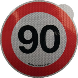 Lipdukas draudžiamojo ženklo greičio apribojimas: 90km/h Mazon WB7990IT
