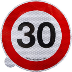 Lipdukas draudžiamojo ženklo greičio apribojimas: 30km/h Ø220mm Mazon WB7930IT