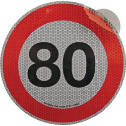 Lipdukas draudžiamojo ženklo greičio apribojimas: 80km/h Mazon WB7980IT