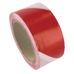 Žymėjimo juosta, nelipni, raudona/balta 488337