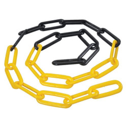 Grandinė Ø8mm x 49mm Plastikinė geltona/juoda KK150108