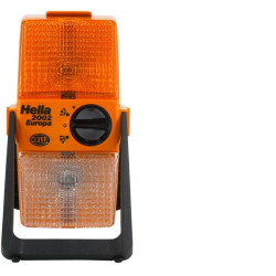 Kvadratinė įspėjamoji lemputė, 6V, geltona, užsukama, Hella 2XW003146001