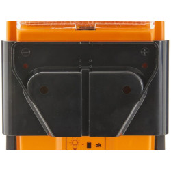 Įspėjamoji lemputė kvadratinė, 6V, skaidri/oranžinė, užsukama, Hella 2XW007146001