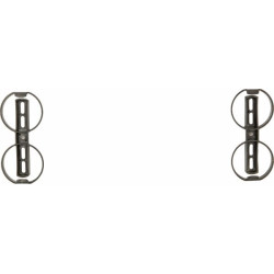 Valstybinio numerio laikiklio spaustukų rinkinys, plastikinis, skirtas 520x110mm 20924KR