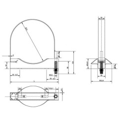 Žarnos spaustuko juostos talpykla 396 mm 700205KR