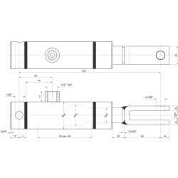 Stabdžių cilindras EPL25/100 BC25100