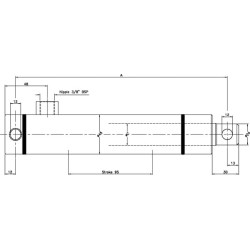 Stabdžių cilindras su vidine spyruokle BCS2595