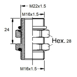 Pertvaros mova su fiksavimo veržle 8931042972