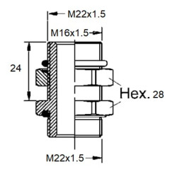 Pertvaros mova su fiksavimo veržle 8931042962