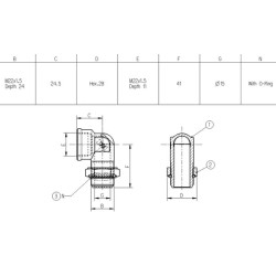 Kampinė mova M26/M22 8934010190