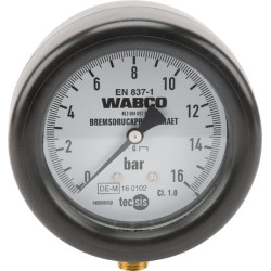 Manometras ø100mm, maks. 16 barų 4530040210