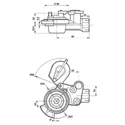 Pneumatinių stabdžių movos galvutė 4522010100