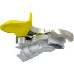 Atvira movos galvutė M16x1,5 geltona 9522000220