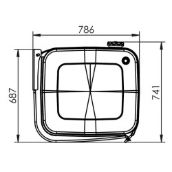 Šoninio tvirtinimo komplektas 640x710 135903BRLX0