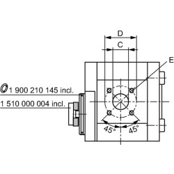 Pavarų siurblys AZPF-10-011RNL20KB Bosch Rexroth 0510525025