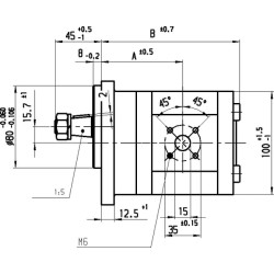 Pavarų siurblys AZPF-12-005RSA20MB Bosch Rexroth 0510345001