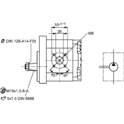 Pavarų siurblys AZPG-22-045RCB20MB Bosch Rexroth 0510725170