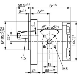 Pavarų siurblys AZPG-22-045RCB20MB Bosch Rexroth 0510725170