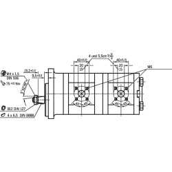 Pavarų siurblys AZPFF-10-004/004LSA2020MB Bosch Rexroth 0510255300