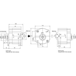Hidraulinis siurblys, prieš laikrodžio rodyklę EIPS216644