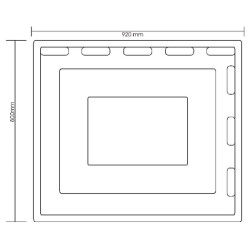 Rūšiavimo skydelis 92 x 80 cm 1581126007