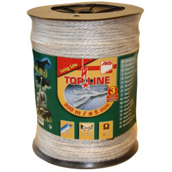 Elektrinės tvoros virvė balta 5mmx300m viršutinė linija 3x0,40 laidininkas 1650441876