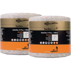 Polywire, Duopack Vidoflex 9 400m balta 069323GAL