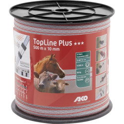 Tvoros juosta 10mm 500m balta/raudona 4491505