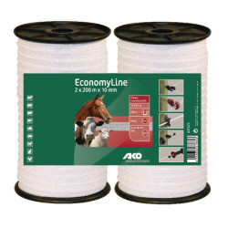 Juosta 10mm 2x200m balta 441525