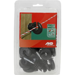 Žiedinis izoliatorius juodas Ištisinis 25 vnt. AKO 44314251