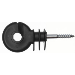 Žiedinis izoliatorius juodas varžto ilgis 40mm Ø6,0mm Trumpas 25 vnt AKO 44316251