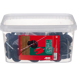 Žiedinis izoliatorius juodas Nepertraukiamas 100 vnt AKO 443141003E