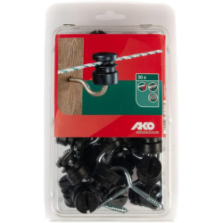 Izoliatorius juodas 30 vnt AKO 44300301