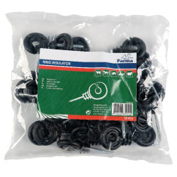 Žiedinis izoliatorius juodas varžto ilgis 40mm Ø5,3mm 25 vnt Farma 705001FA
