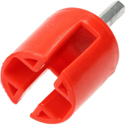 Žiedinis izoliatorius juodas varžto ilgis 40mm Ø5,0mm 90 vnt Farma 705002FA