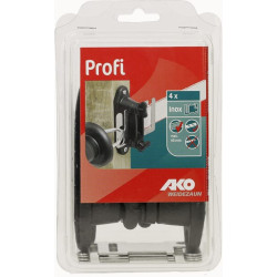 Juostinis vartų izoliatorius juodas 4 vnt. AKO 44355041