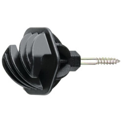 Virvės izoliatorius juodas varžto ilgis 40mm Ø6,0mm 25 vnt AKO 441382