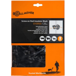 Izoliatorius juodas 20 vnt Gallagher 010950GAL