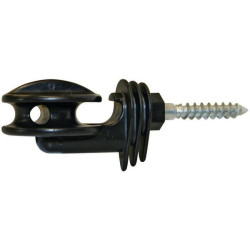 Kampinis lyno izoliatorius juodas Ø8.0mm 10 vnt AKO 441330