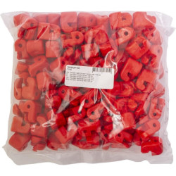 Izoliatorius raudonas 6 mm 100 vnt 100202P100