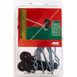 Ofsetinis žiedinis izoliatorius juodas varžto ilgis 220mm 15 vnt AKO 44310151