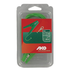 Įžeminimo laidas su segtuku 1m, žalias 44606011