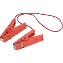 Tvoros jungties kabelis 2x raudoni spaustukai 60cm viela 702031FA