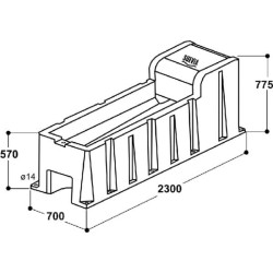 Termo gertuvė 2,3 m, modelis 6523 SU1306523