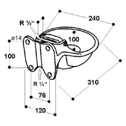 Geriamojo dubenėlio modelis 115 SU1000115