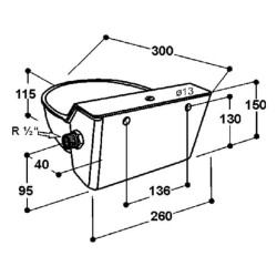 Geriamojo dubenėlio modelis 130P SU1000130